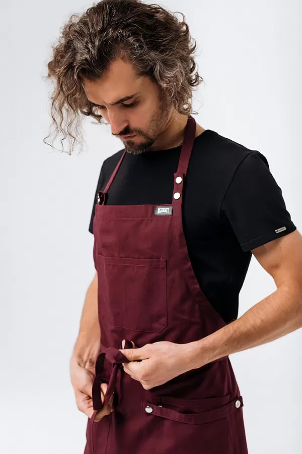 Apron "Portland" (Burgundy)