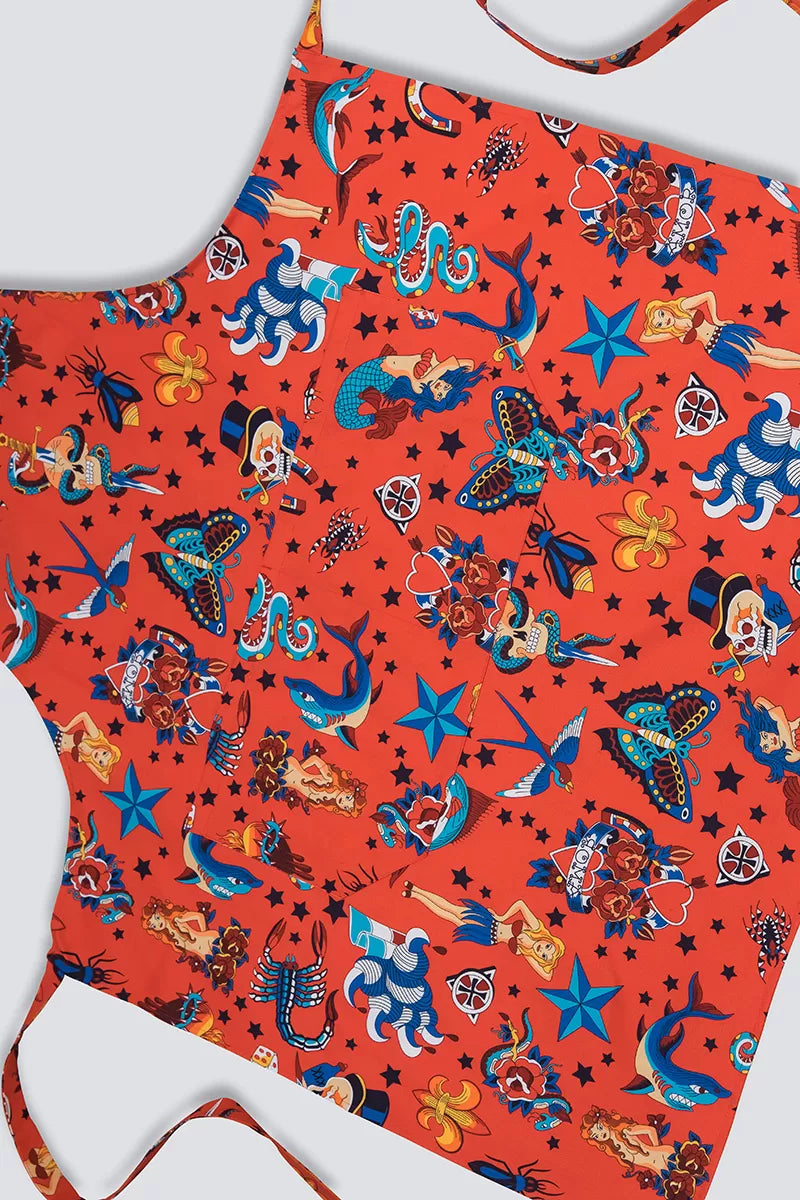 "Red Scorpion" Apron